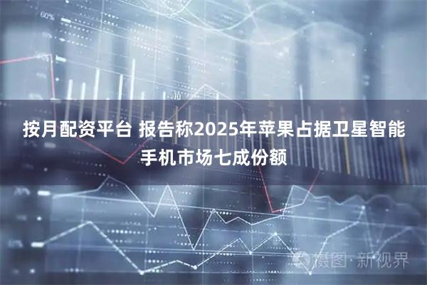 按月配资平台 报告称2025年苹果占据卫星智能手机市场七成份额